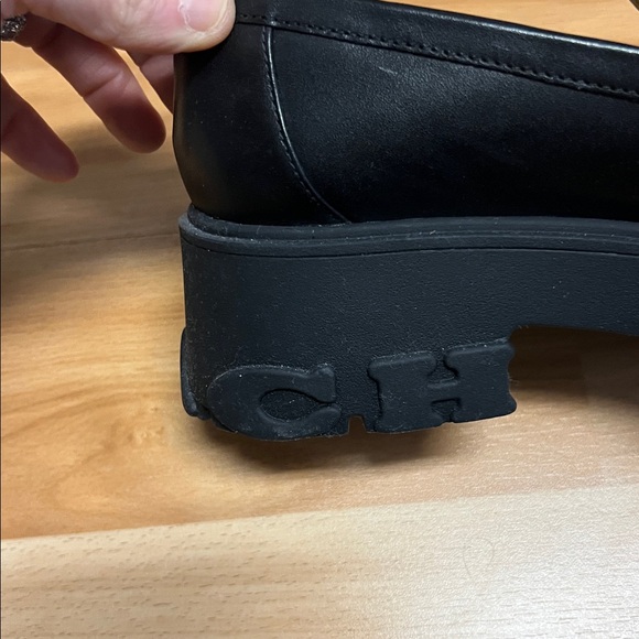 Coach Women's Leather platform Leather Slip-On Loafers 6.5 - Picture 8 of 11